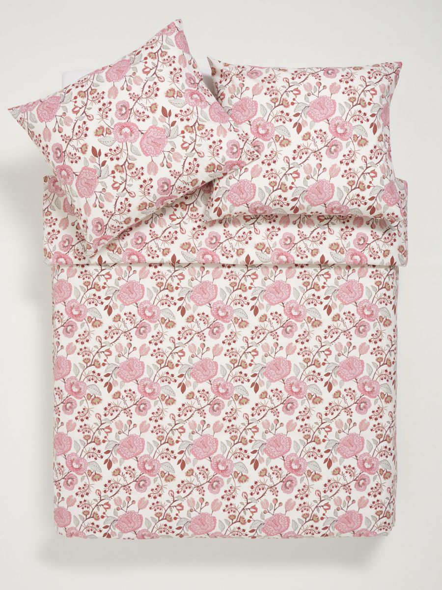 Set biancheria da letto in cotone - rosa cipria - SINSAY