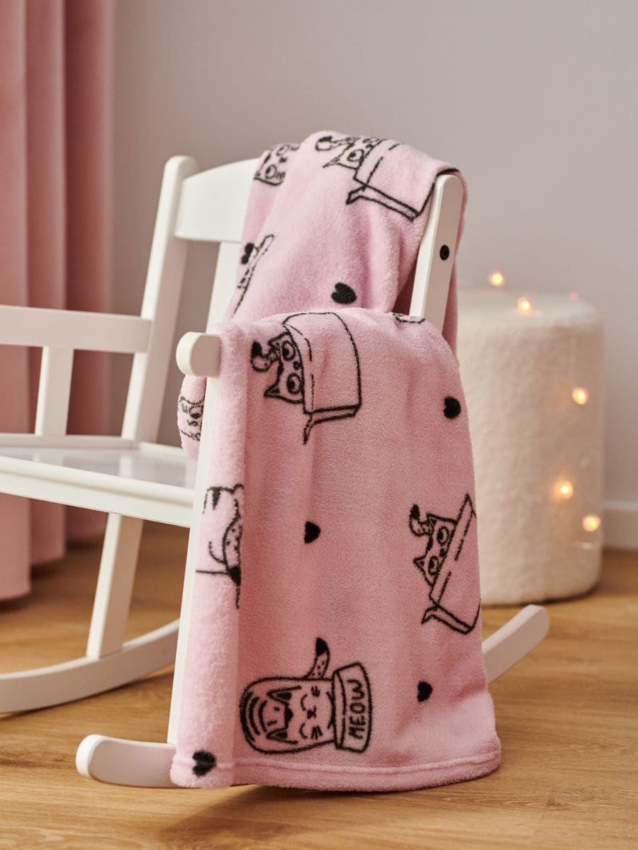 Blanket - pastel pink - SINSAY