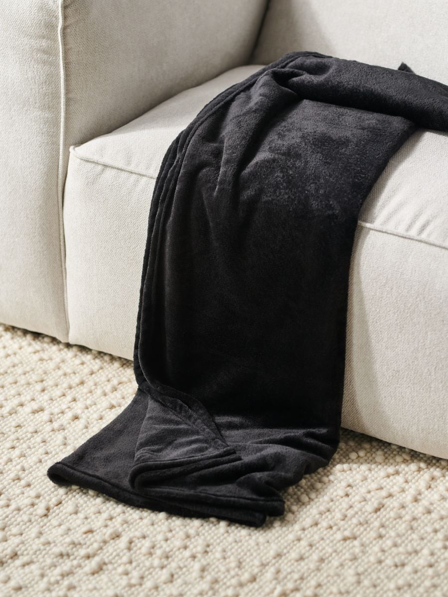 Pătură - negru - SINSAY