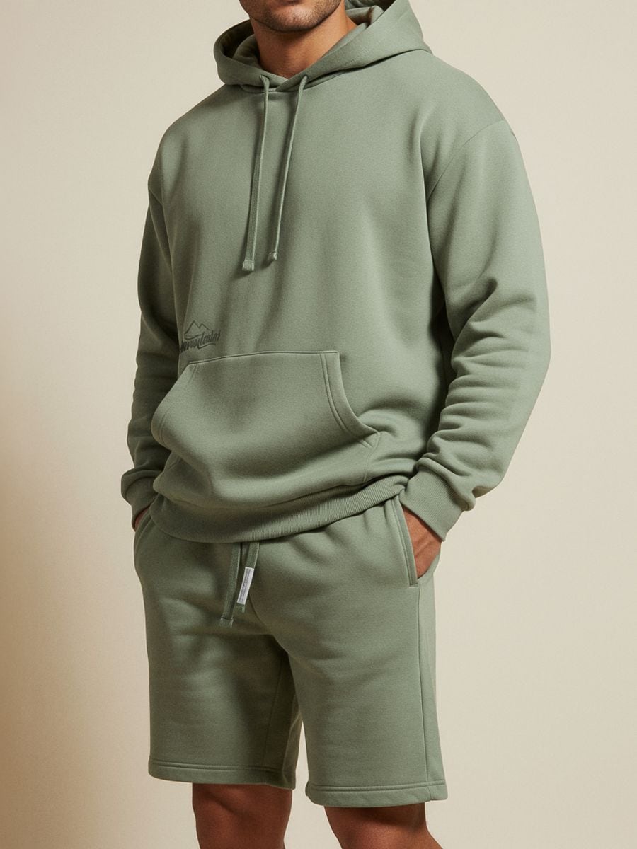 Pantaloni scurți slim fit - verde-deschis - SINSAY