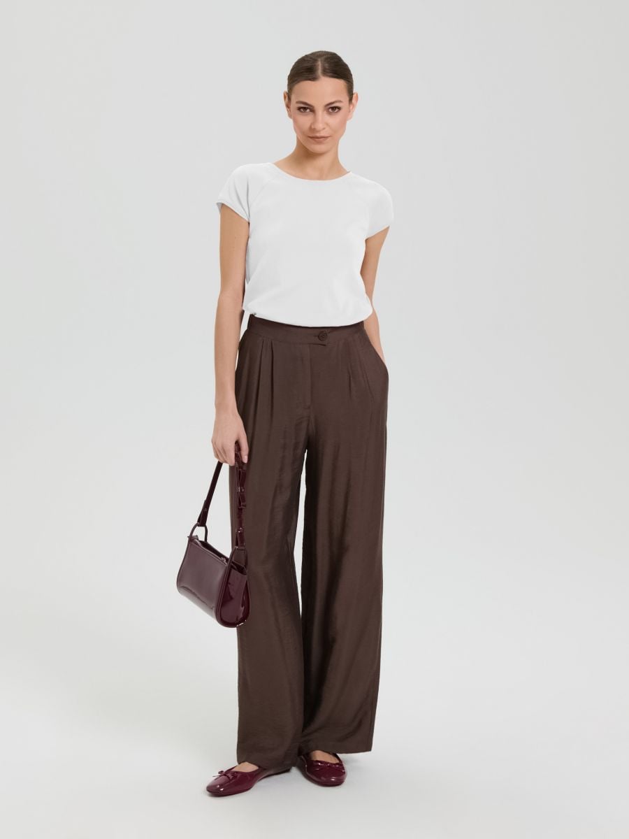 Маичка со кратки ракави - бел - SINSAY