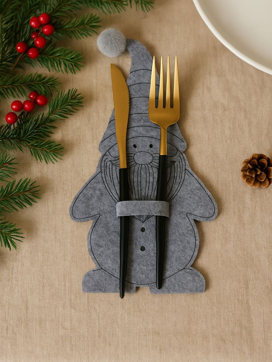 6er-Set Bestecktaschen - Grau - SINSAY