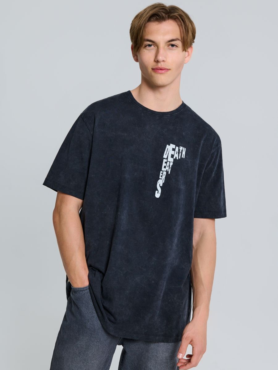 Tricou cu imprimeu Harry Potter - gri-închis - SINSAY