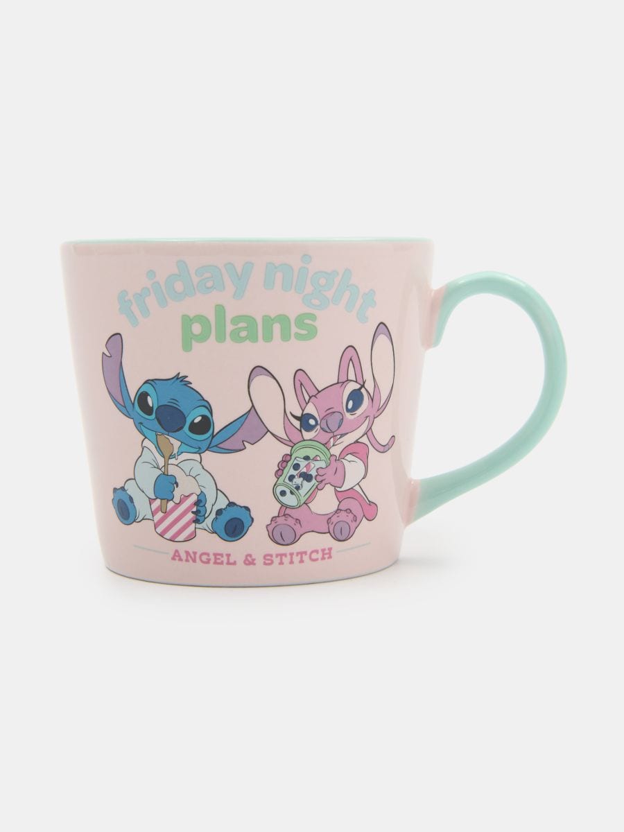 Keramična skodelica s tiskom Stitch - večbarvna - SINSAY