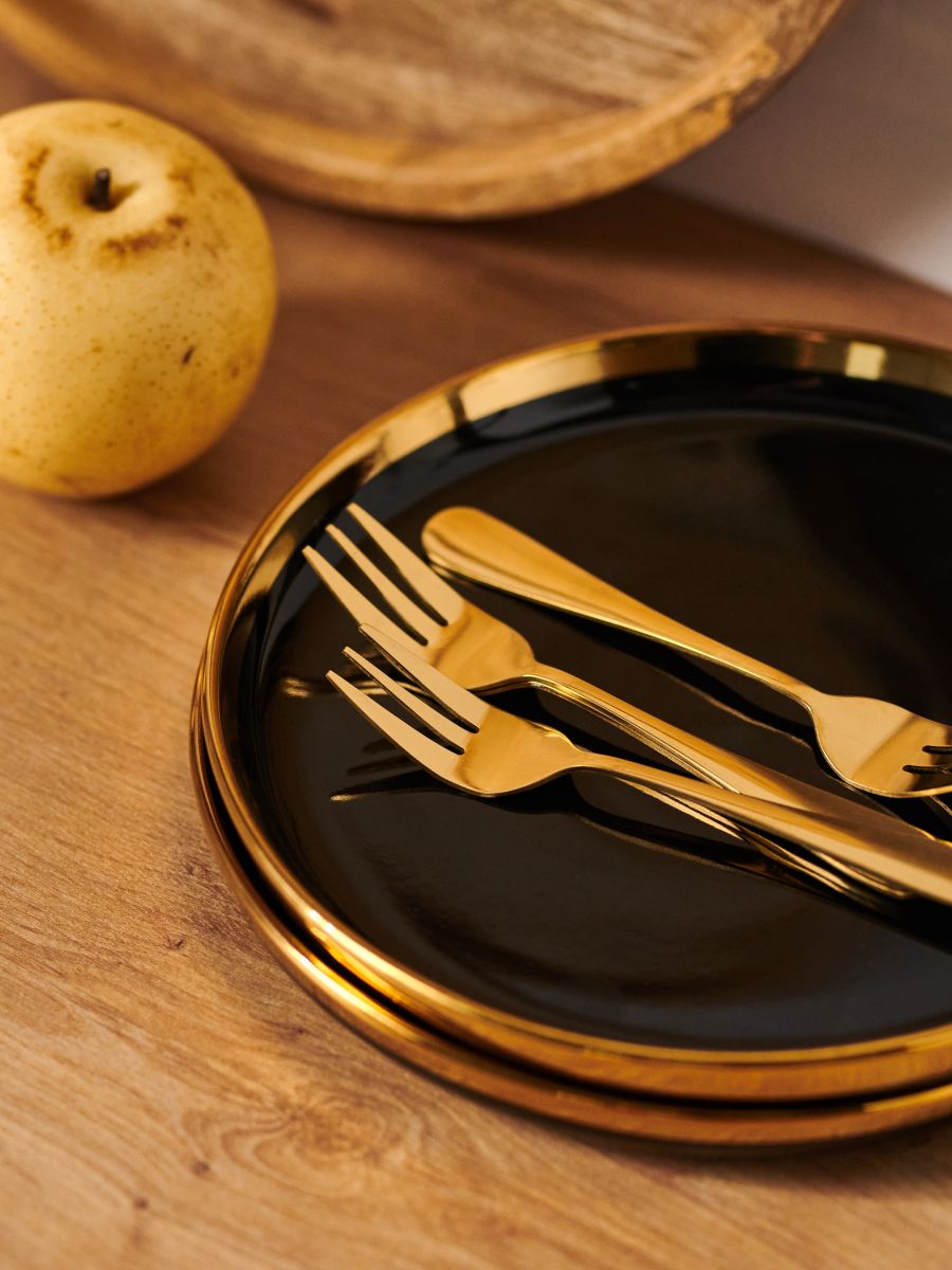 Magustoidukahvlid, 4 tk - kuldne - SINSAY