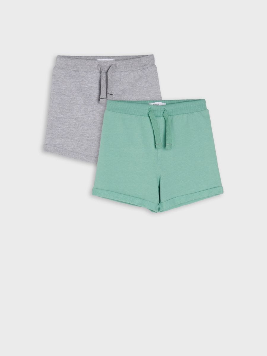 Shorts 2 pack - brownish green - SINSAY