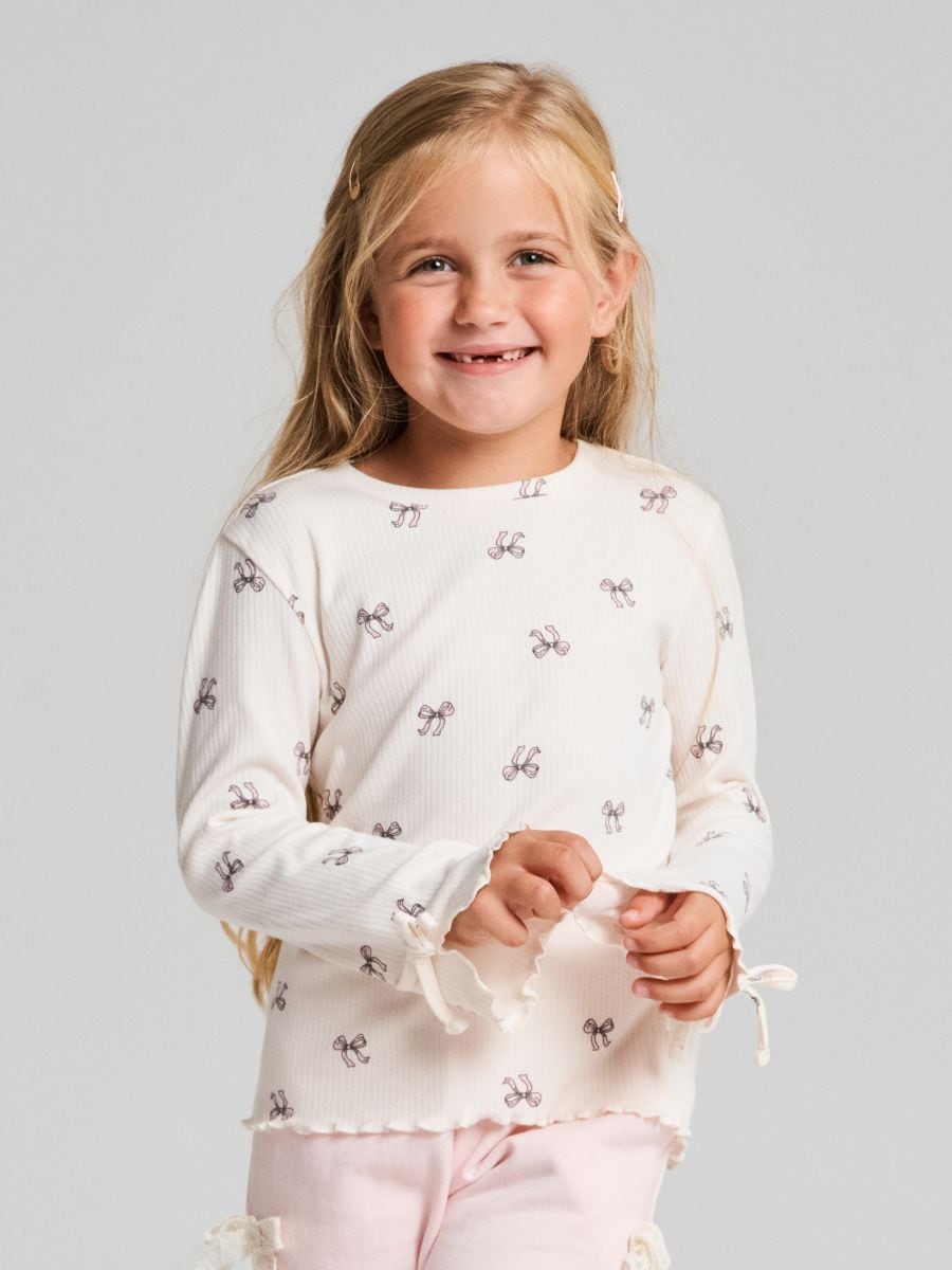 Rebrasta bluza - večbarvna - SINSAY