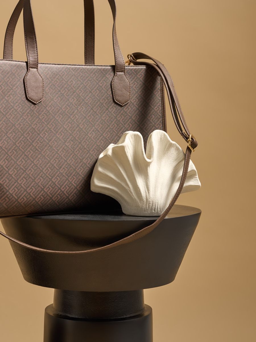 Monogram tote torba sa otpadajućim kaišem - šareno - SINSAY