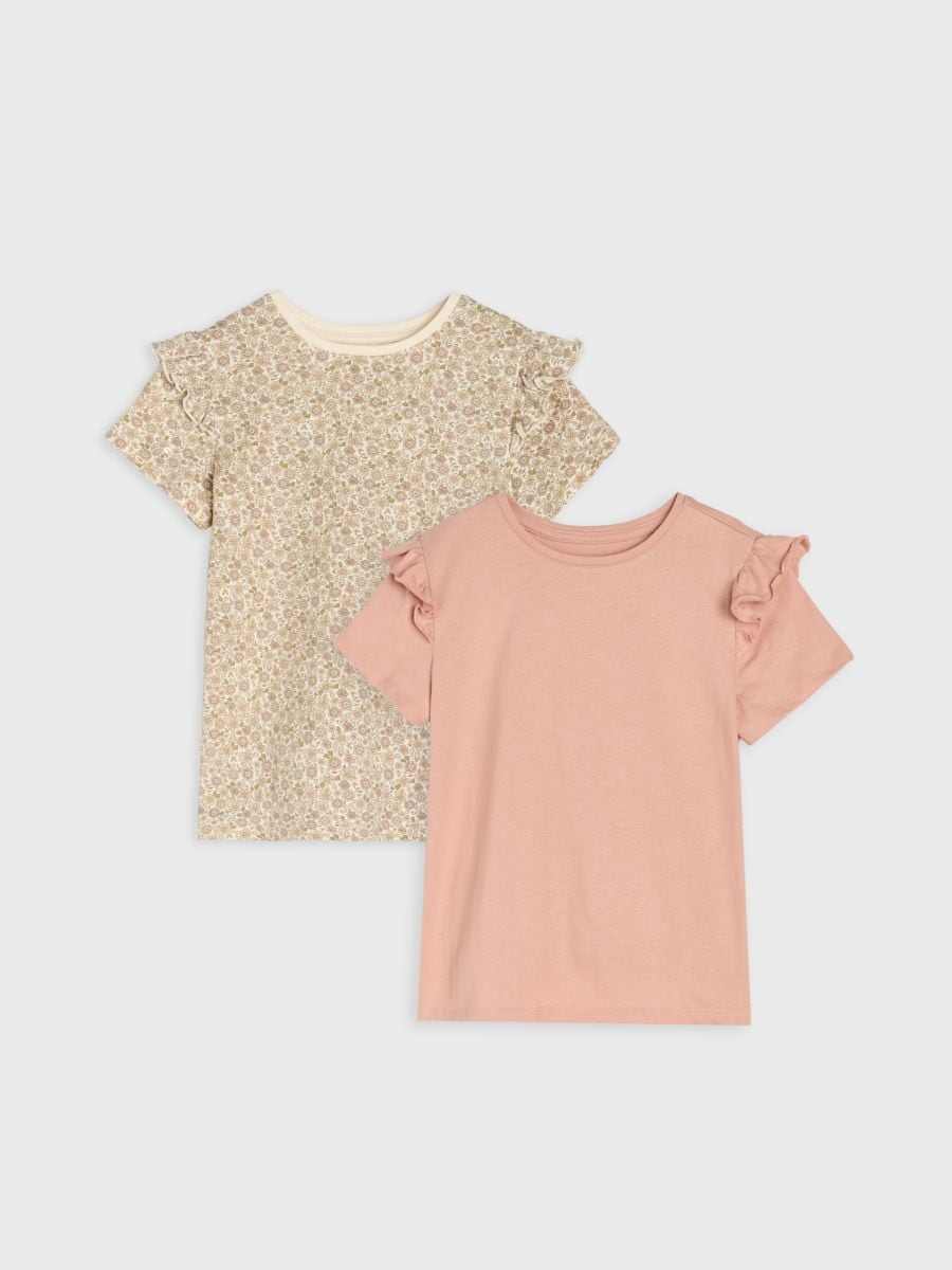 Tricou din bumbac 2 pack - multicolor - SINSAY