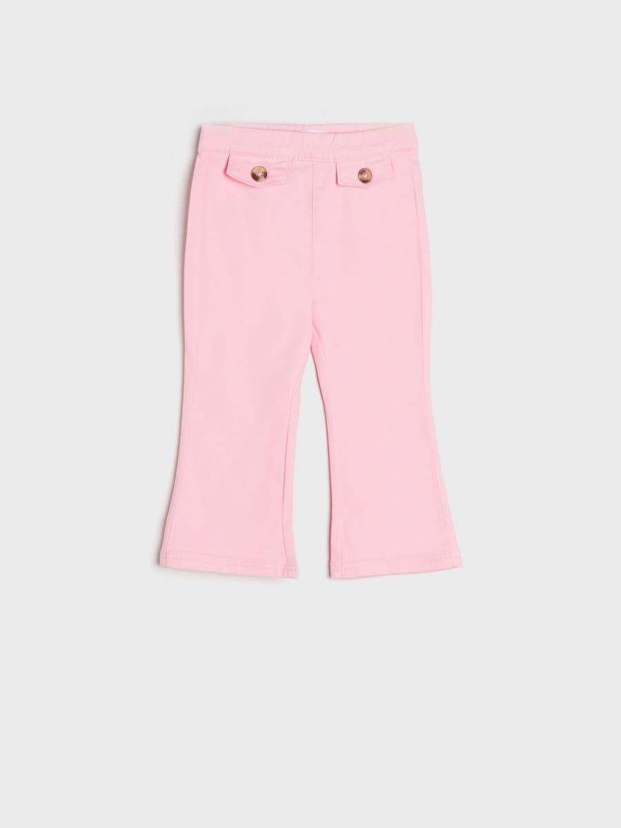 Pantaloni flare - roz - SINSAY