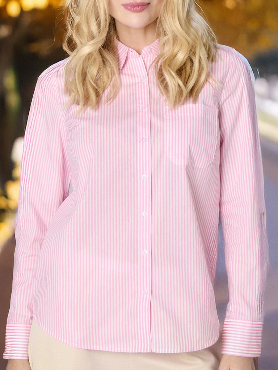 Striped cotton shirt Color pink - SINSAY - 539CH-30P
