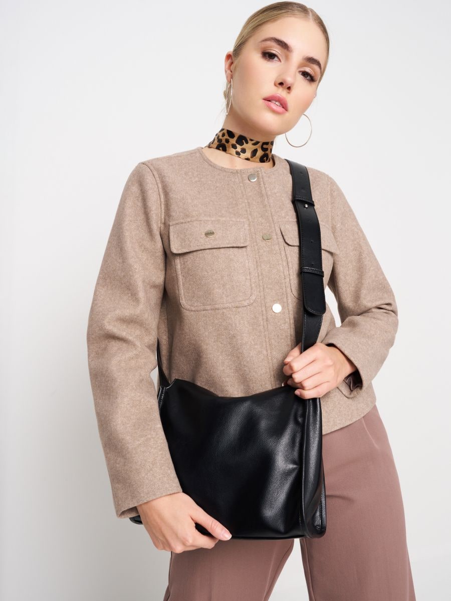 Geantă crossbody din piele artificială - negru - SINSAY