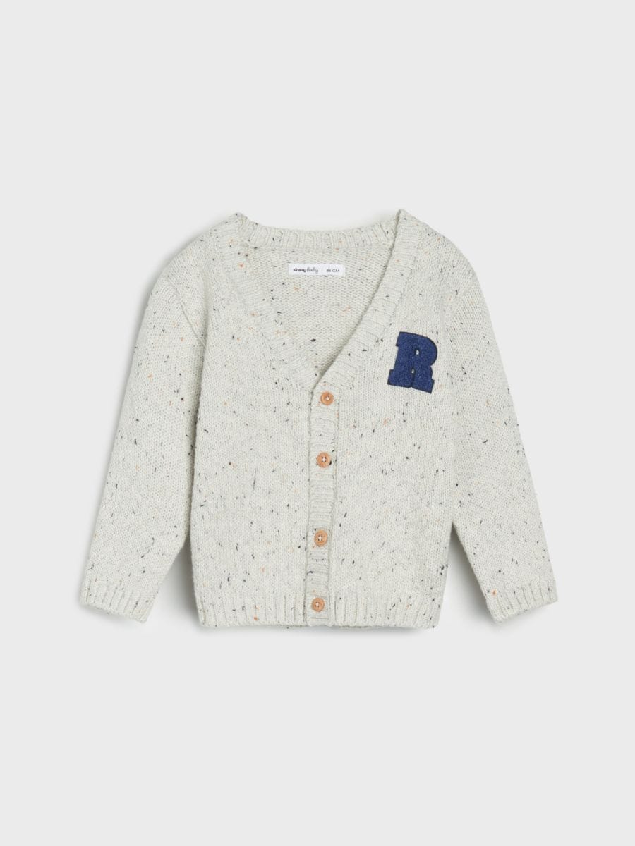 Button-up sweater - Grau - SINSAY