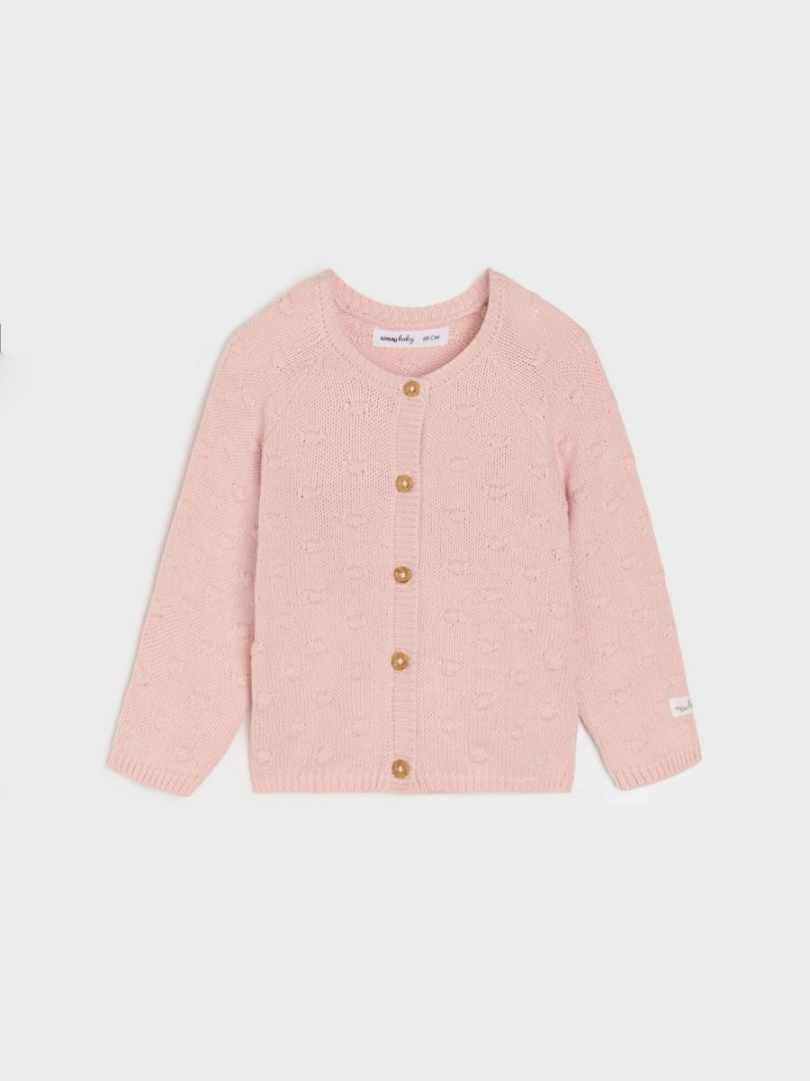 Maglione con bottoni - rosa pastello - SINSAY