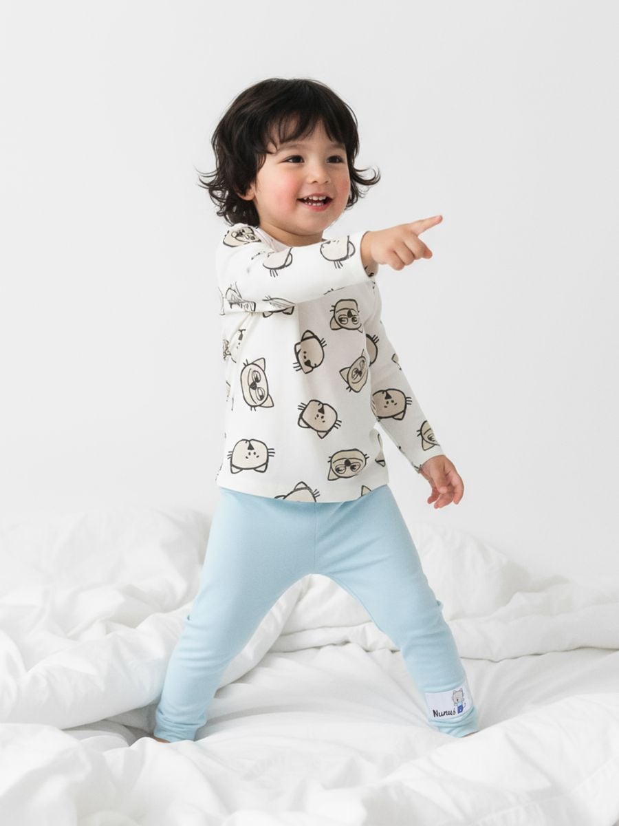 Piżama dwuczęściowa Kicia Kocia - biały - SINSAY