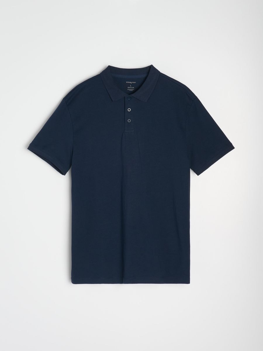 Tričko polo - tmavomodrá - SINSAY