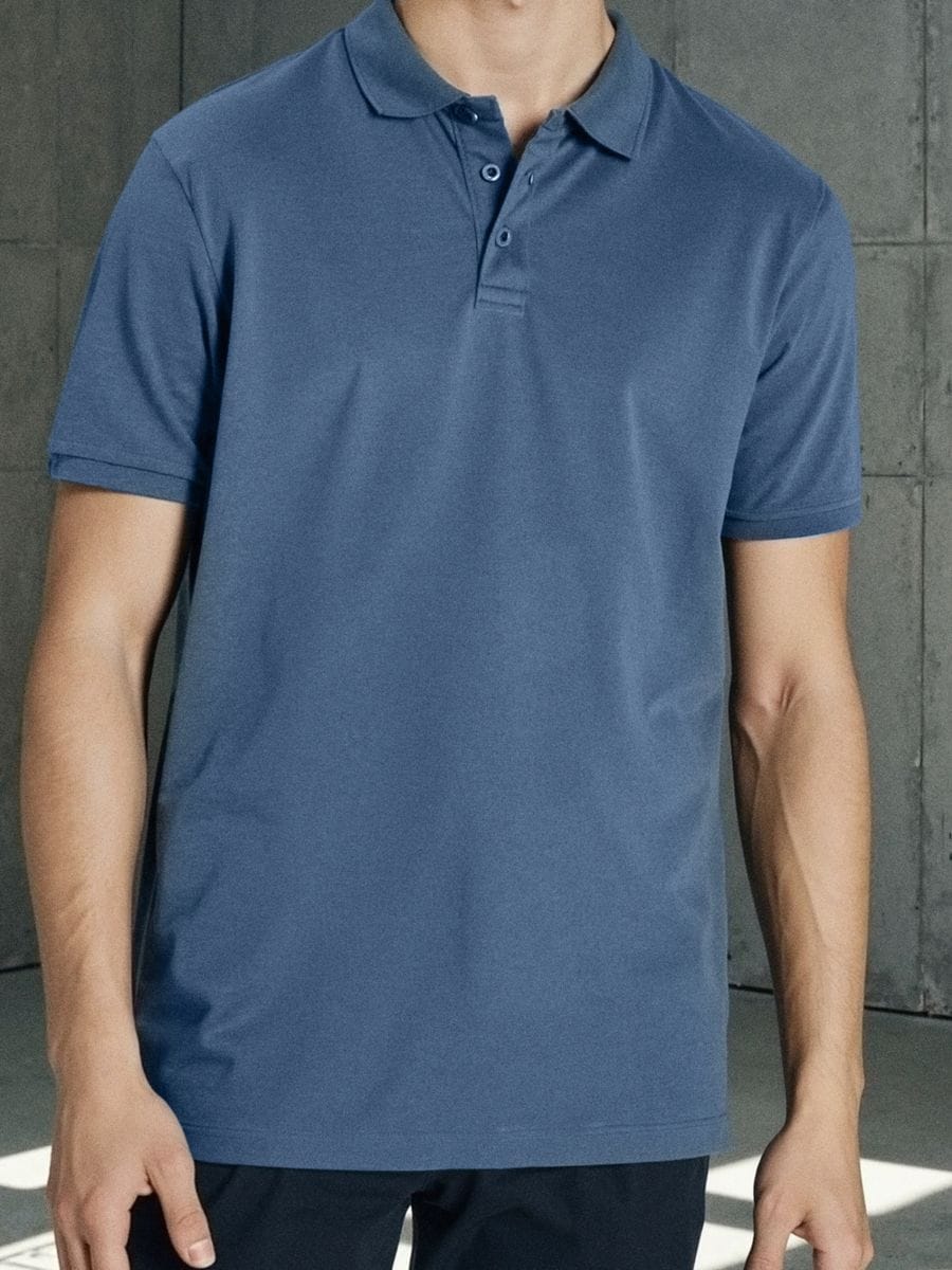 Tricou Polo - albastru - SINSAY