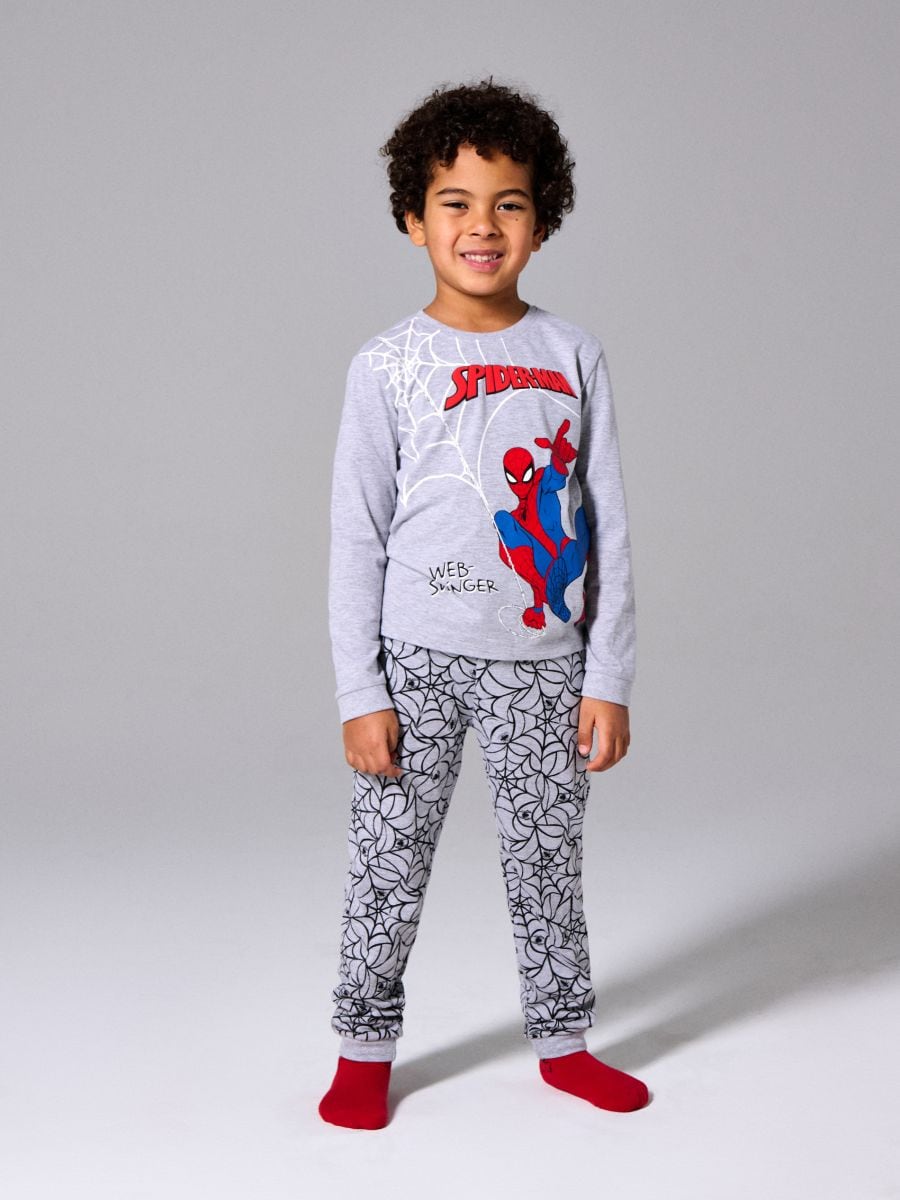 Dvodijelna pidžama Spider-Man - svetlo siva - SINSAY