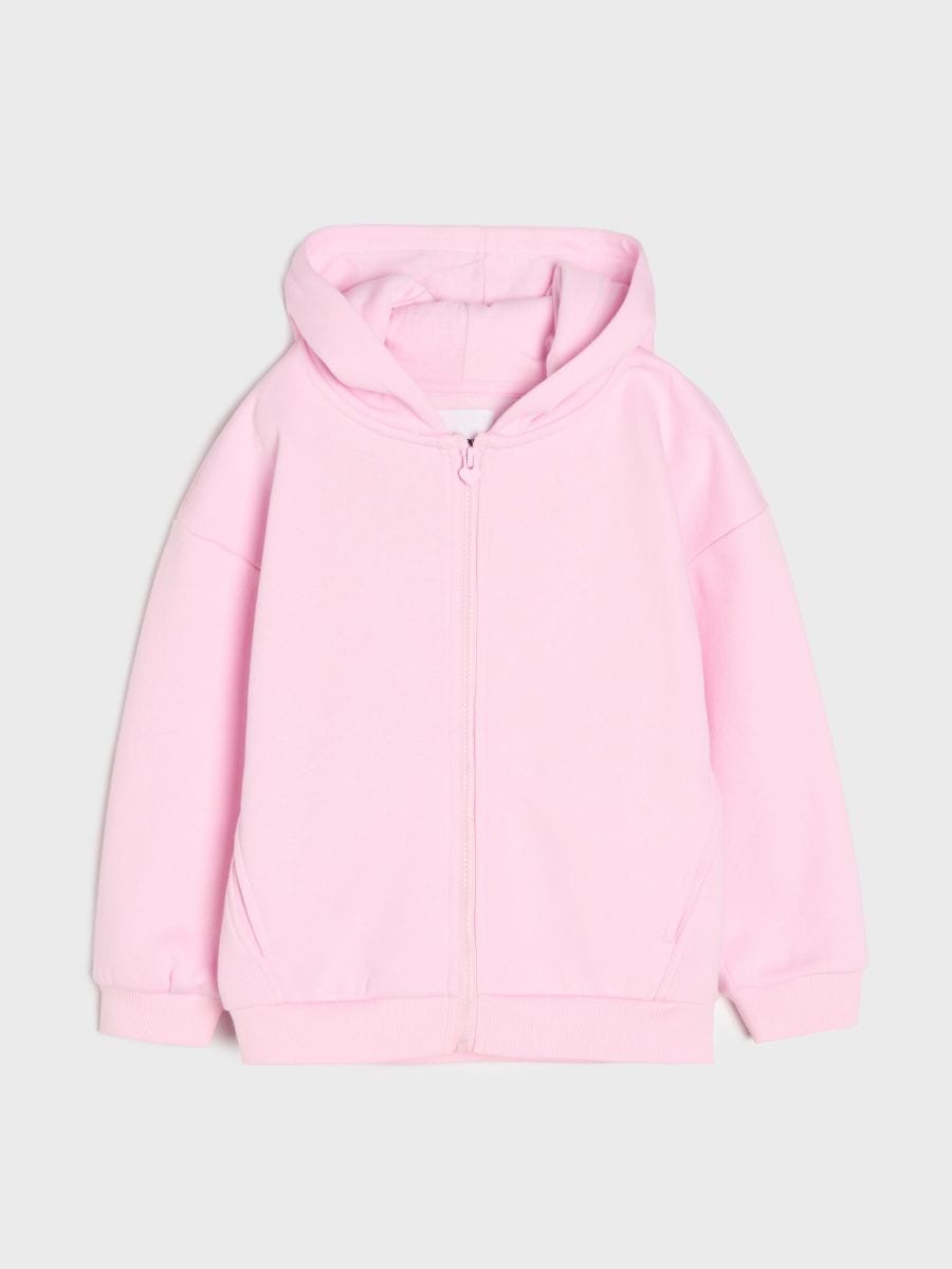 Худі на блискавці - рожевий - SINSAY