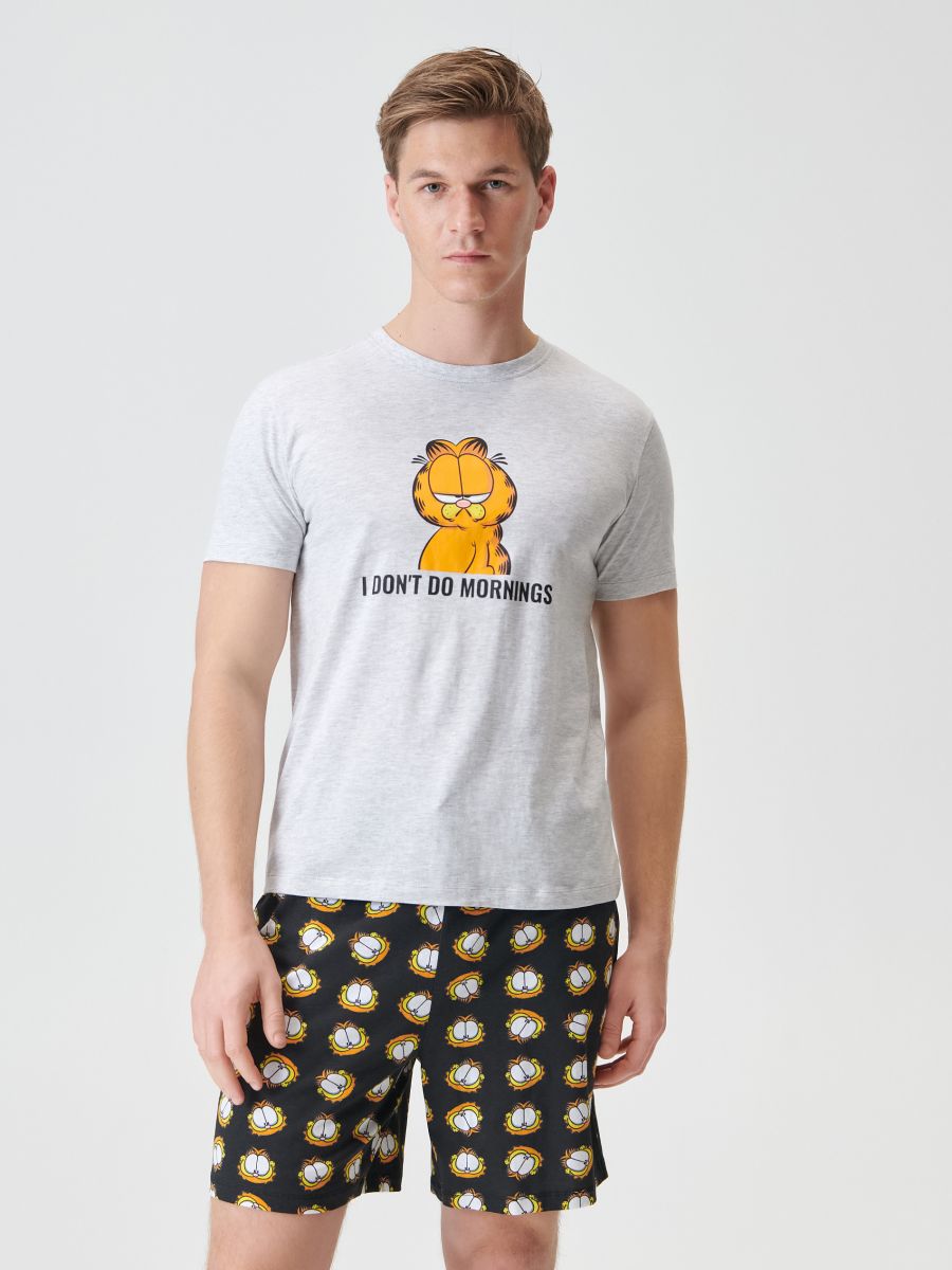 Piżama Garfield - szary - SINSAY