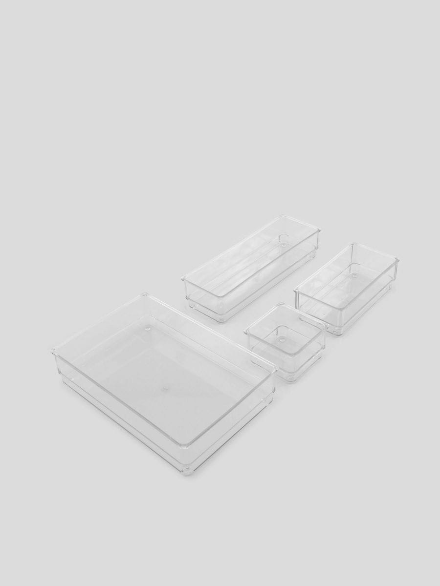 Containers 4 pack - white - SINSAY