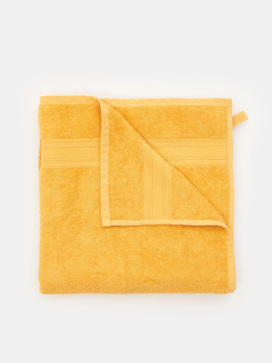 Ręcznik bawełniany - żółty - SINSAY