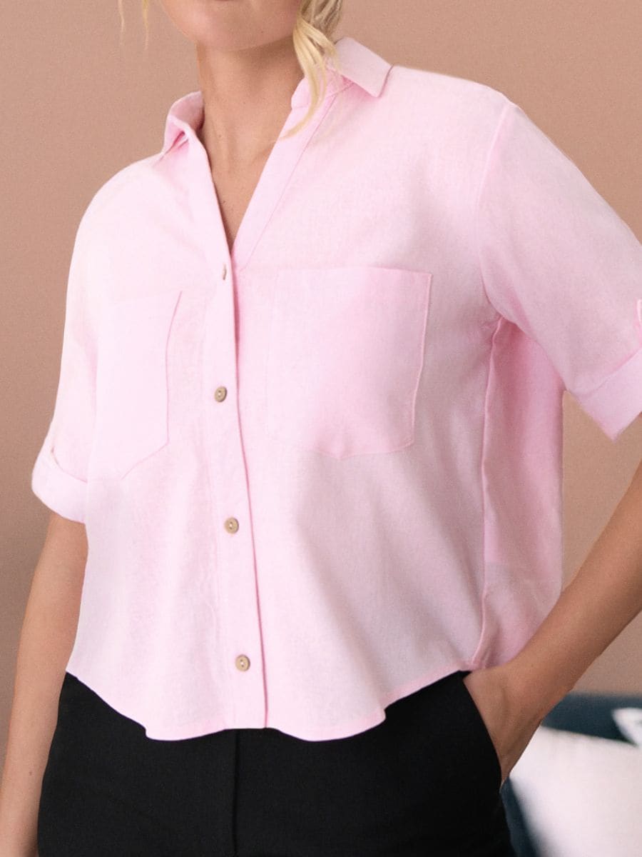 Rövid ing - pasztellpink - SINSAY