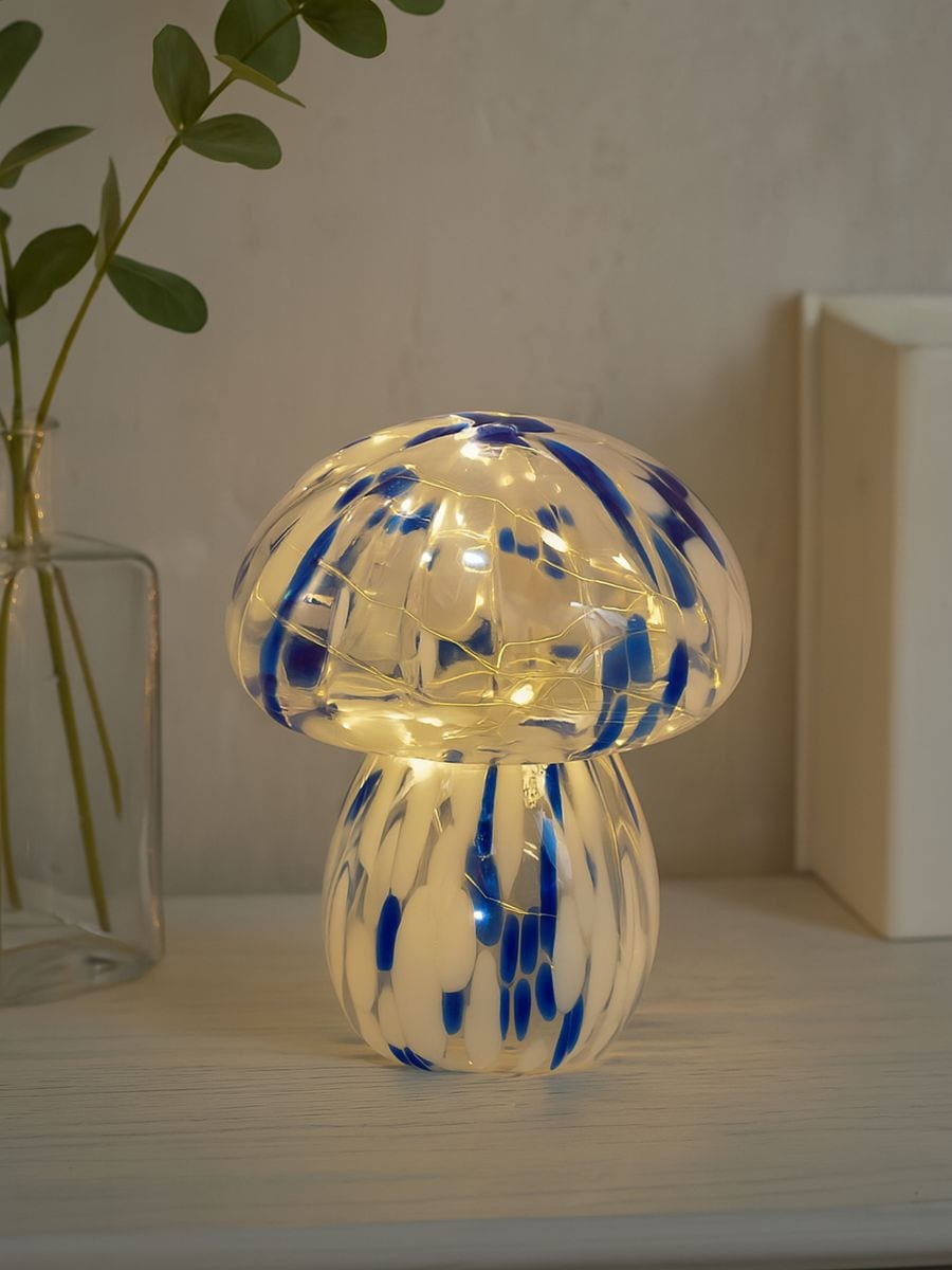 Lampka LED z kształcie grzybka - niebieski - SINSAY