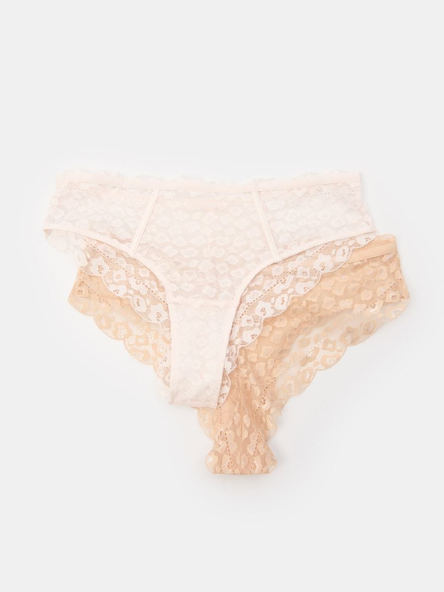 Majtki brazyliany 2 pack - wielobarwny - SINSAY