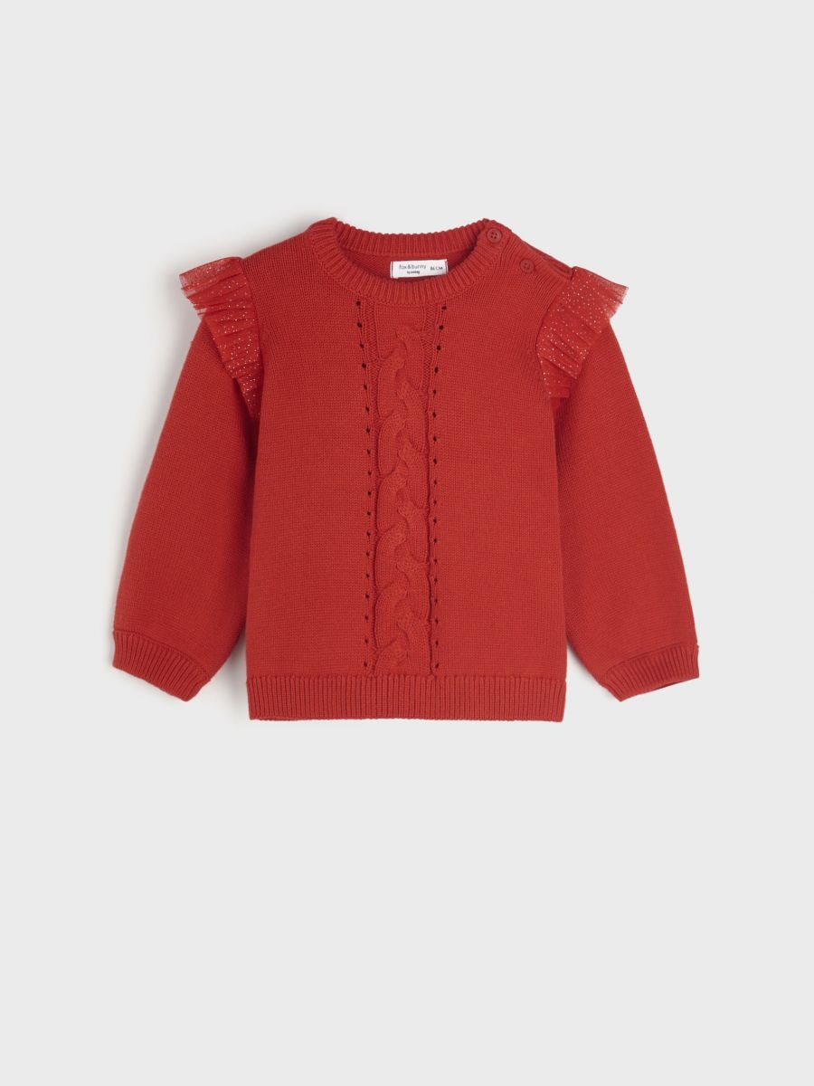 Sweter - czerwony - SINSAY