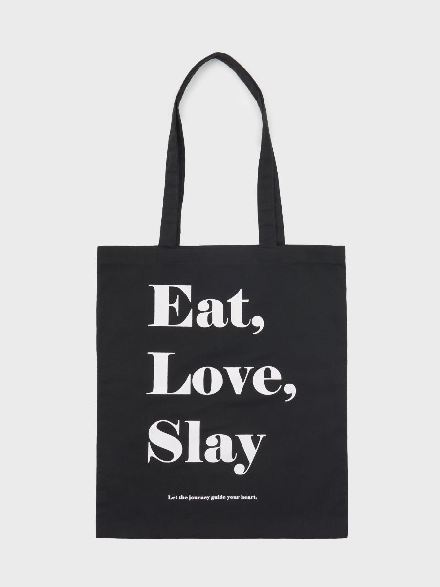 Kabelka tote - černá - SINSAY