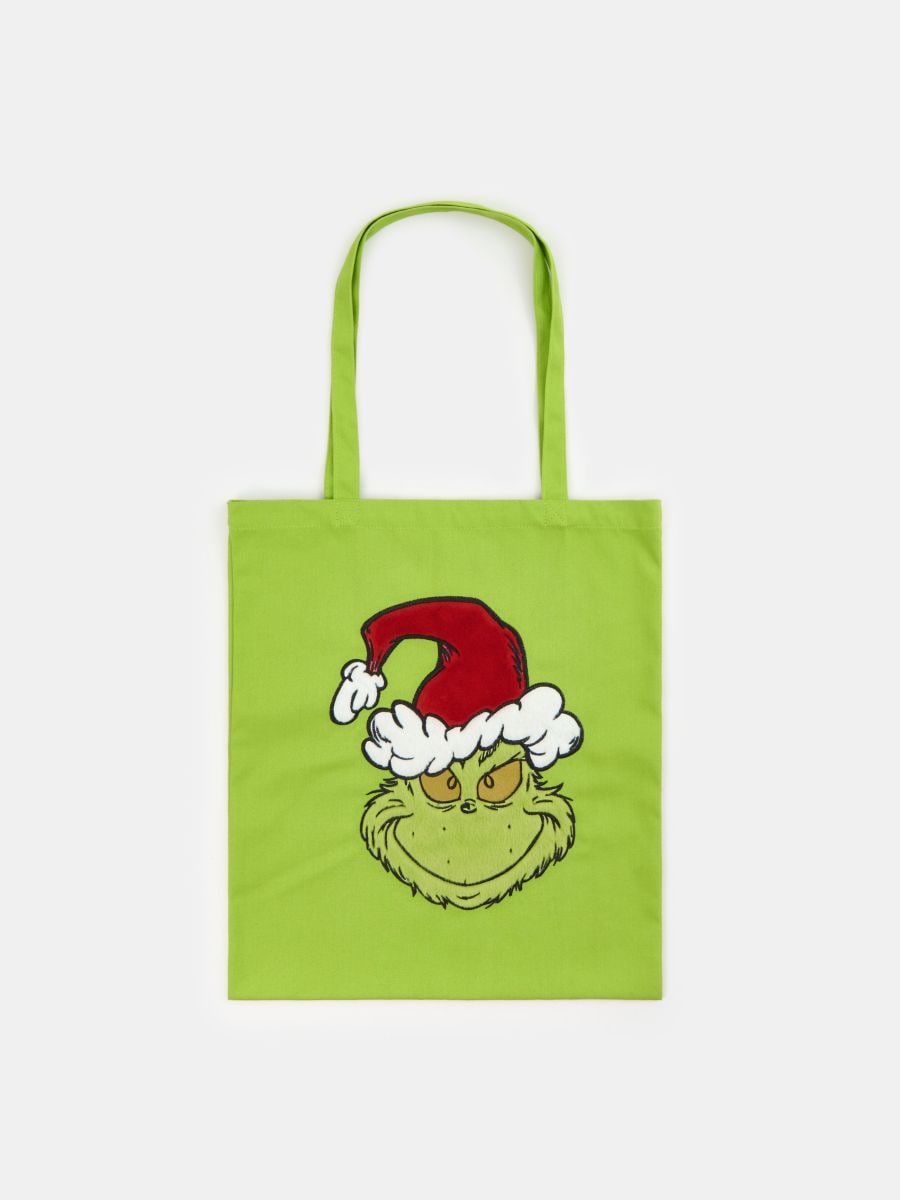 Torebka tote Grinch - zielony - SINSAY