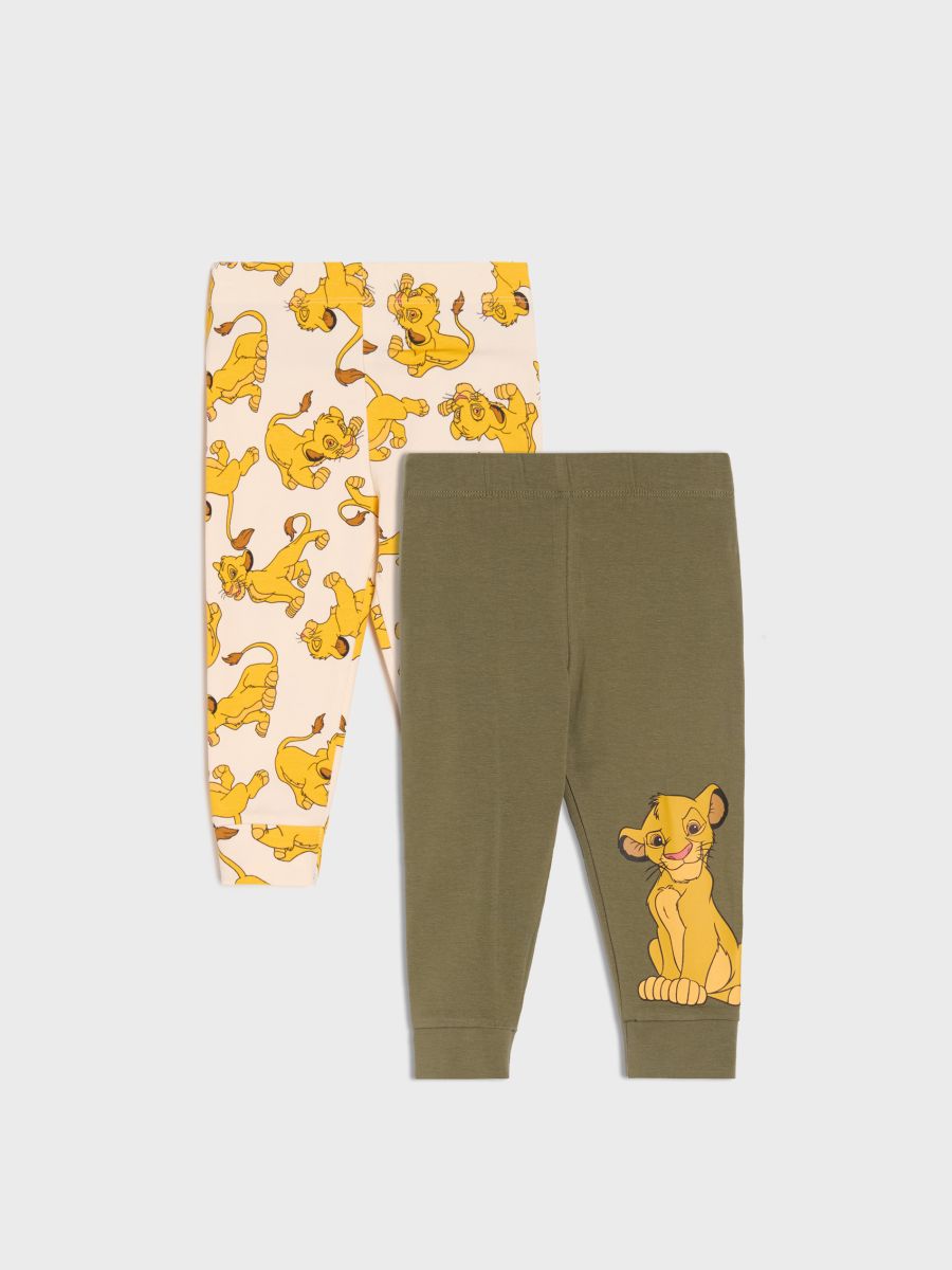 Pantaloni din bumbac 2 pack Lion King - crem - SINSAY