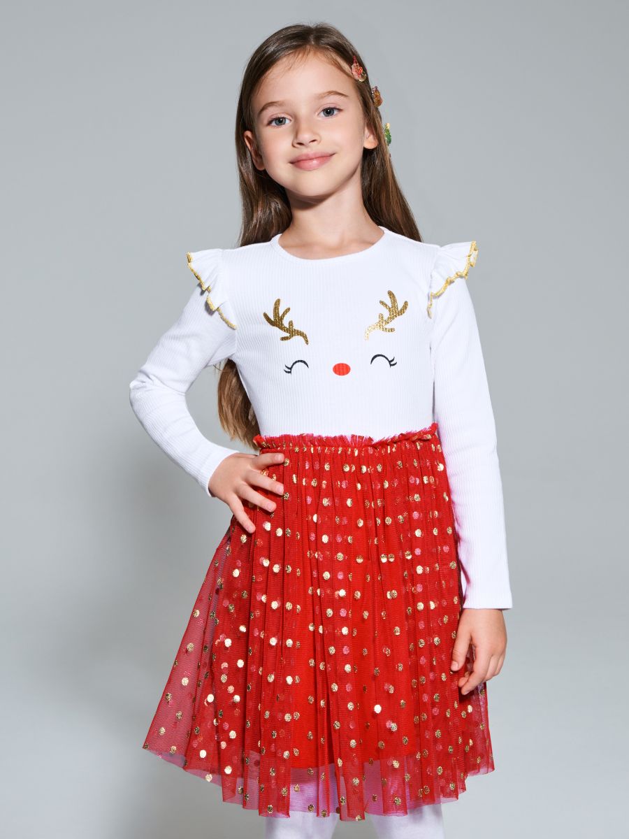 Babydoll obleka - večbarvna - SINSAY