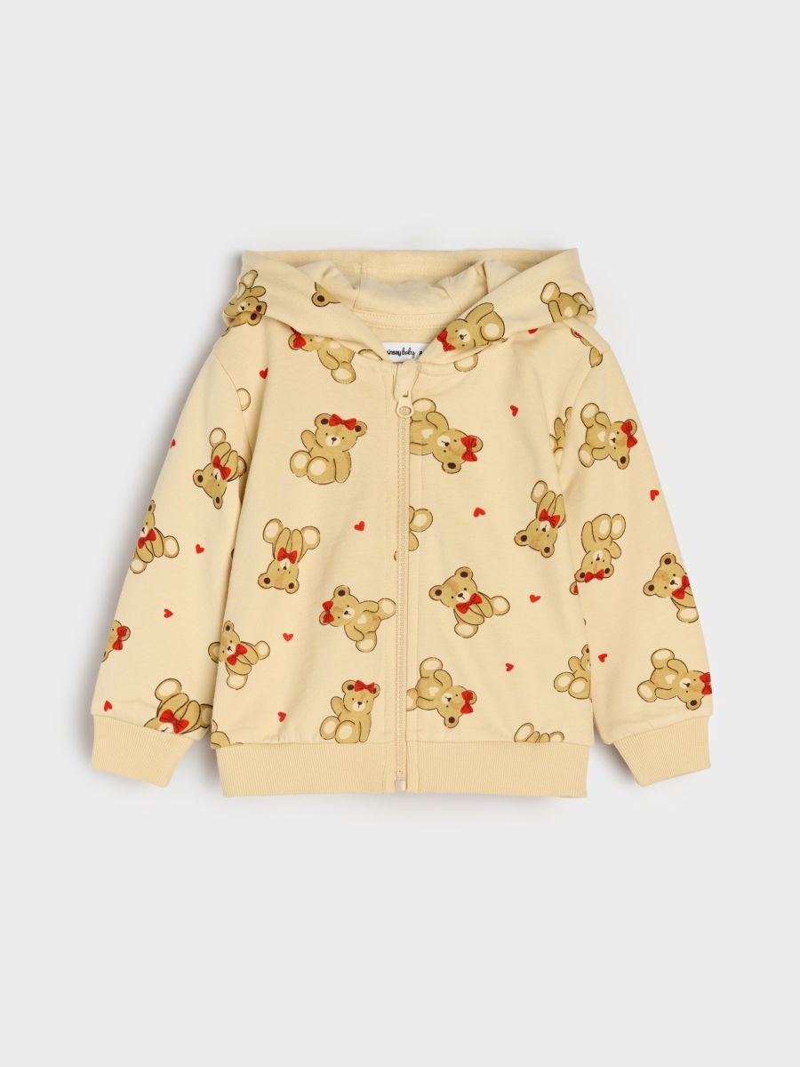 Pulover s kapuco - nude - SINSAY