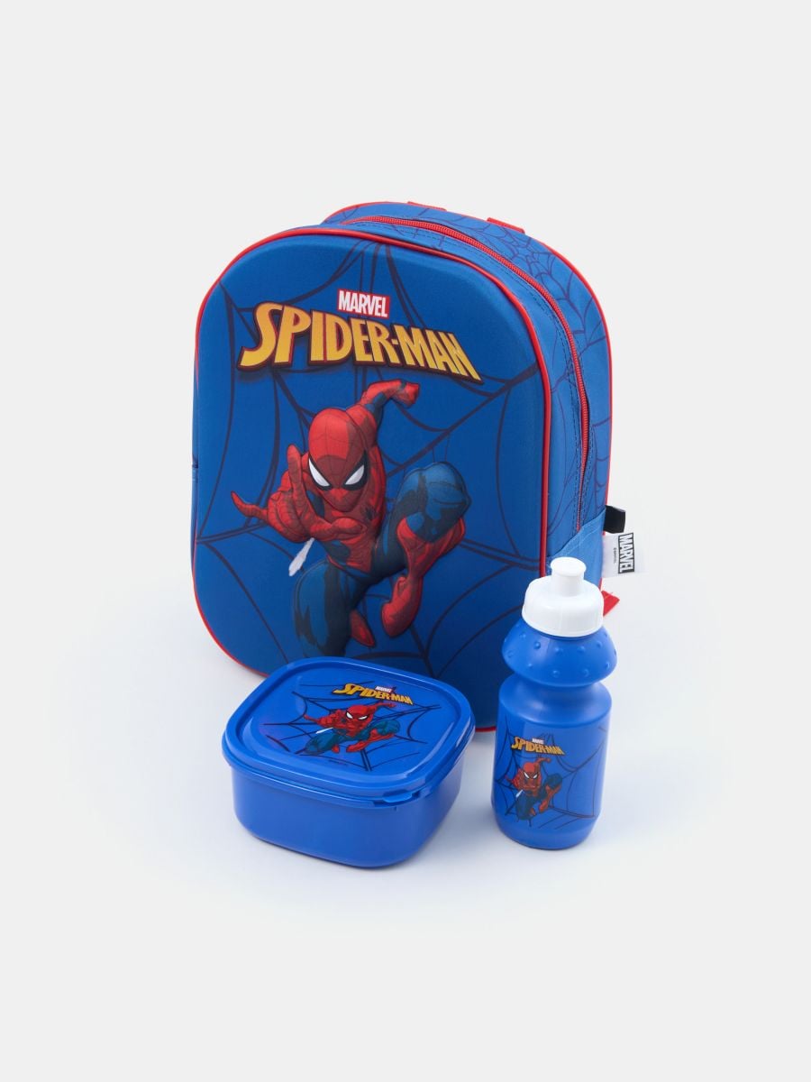 Set: rucsac, cutie de prânz și sticlă Spider-Man - multicolor - SINSAY
