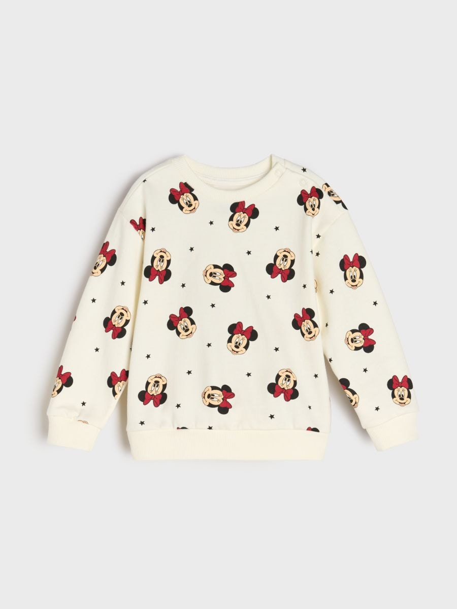 Felpa Minnie Mouse - panna - SINSAY