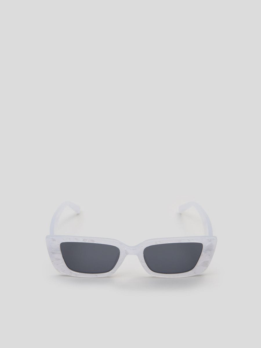 Okulary przeciwsłoneczne - kremowy - SINSAY