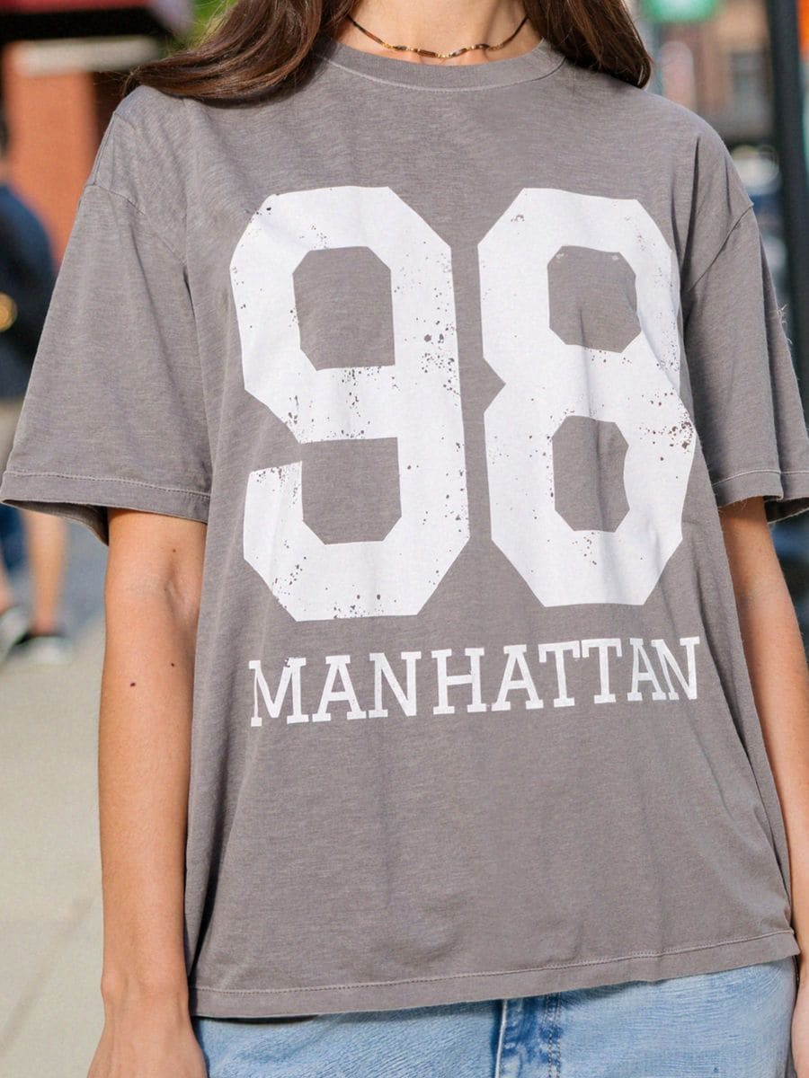 Maglietta a maniche corte - grigio medio - SINSAY