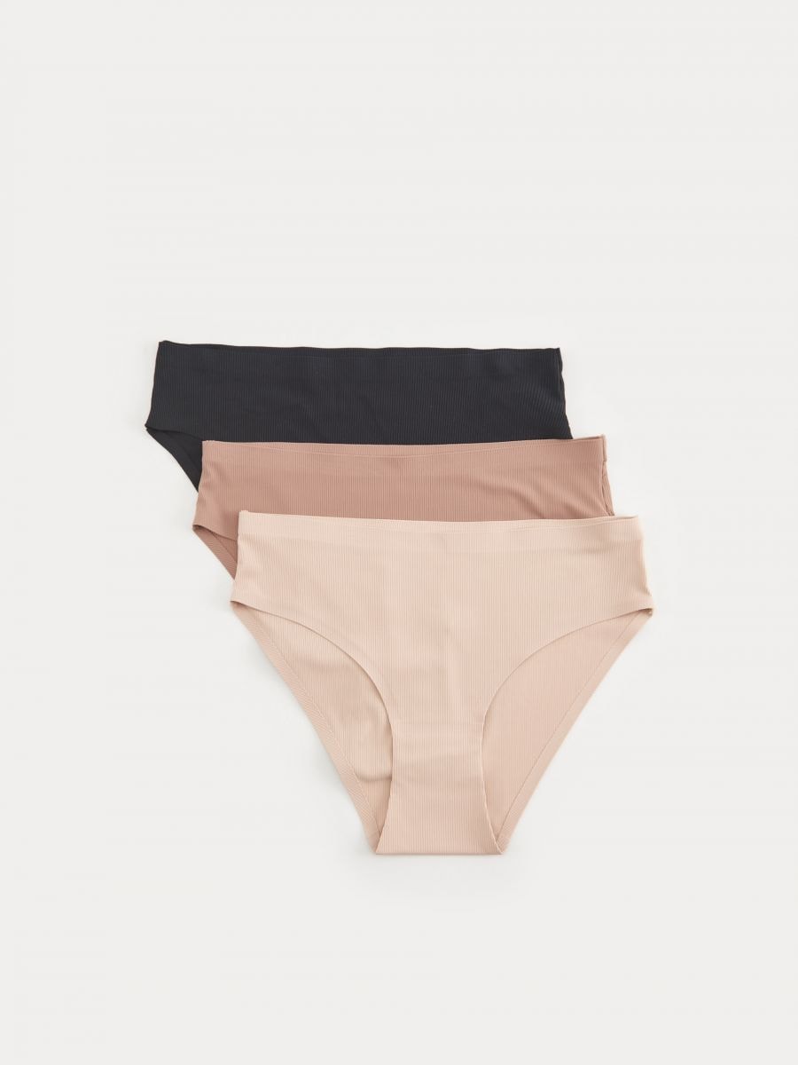 Seamless knickers 3 pack Color nude - SINSAY - 5904U-02X