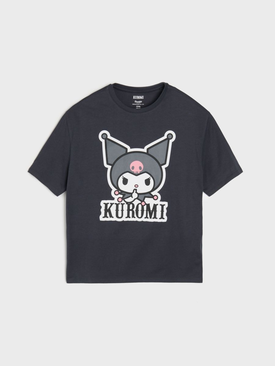 Koszulka Kuromi - szary - SINSAY