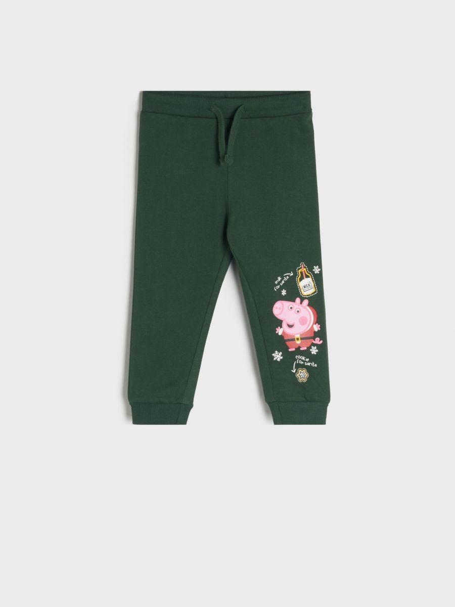 Spodnie dresowe Świnka Peppa - zielony - SINSAY