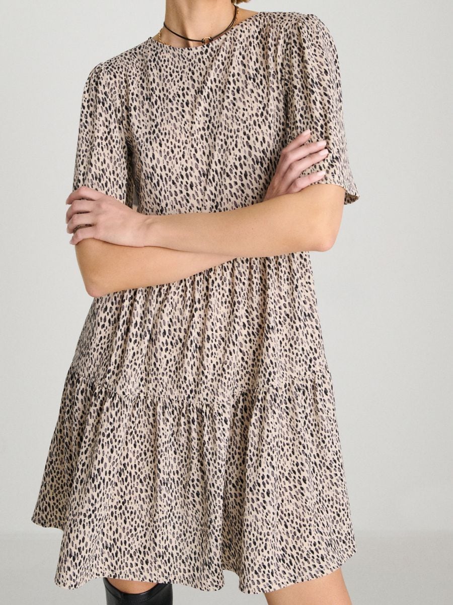 Rochie mini cu model - multicolor - SINSAY