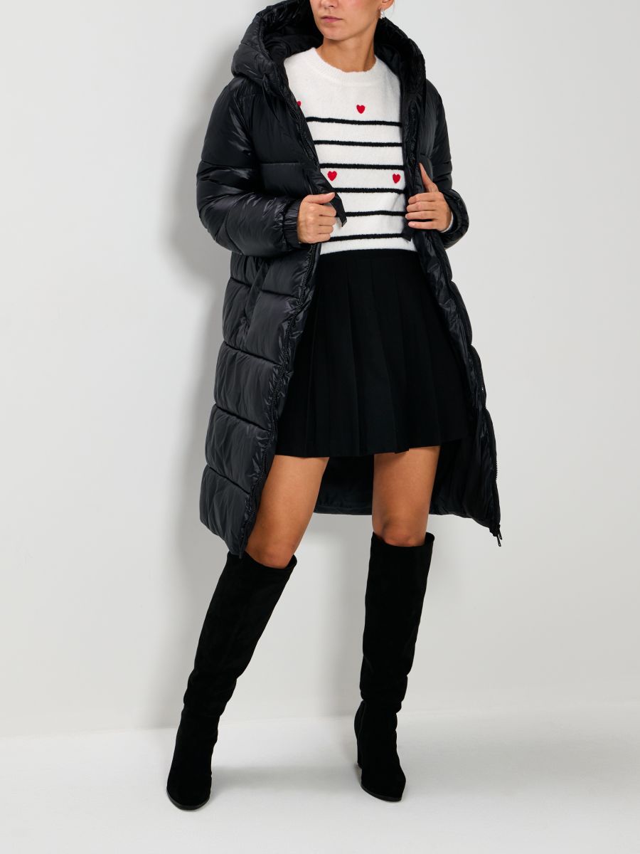 Jachetă matlasată - negru - SINSAY