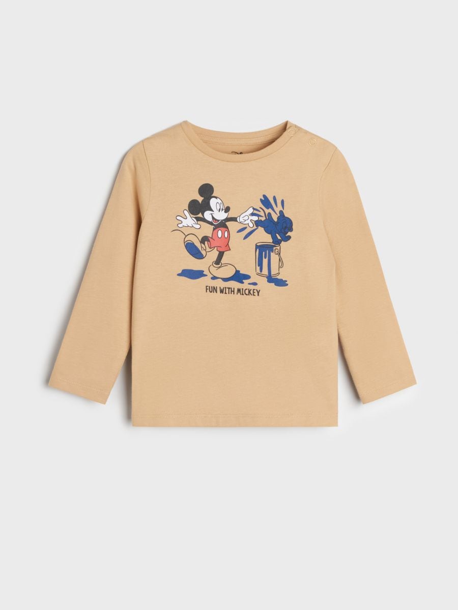 Tričko s dlouhými rukávy Disney - hnědá - SINSAY