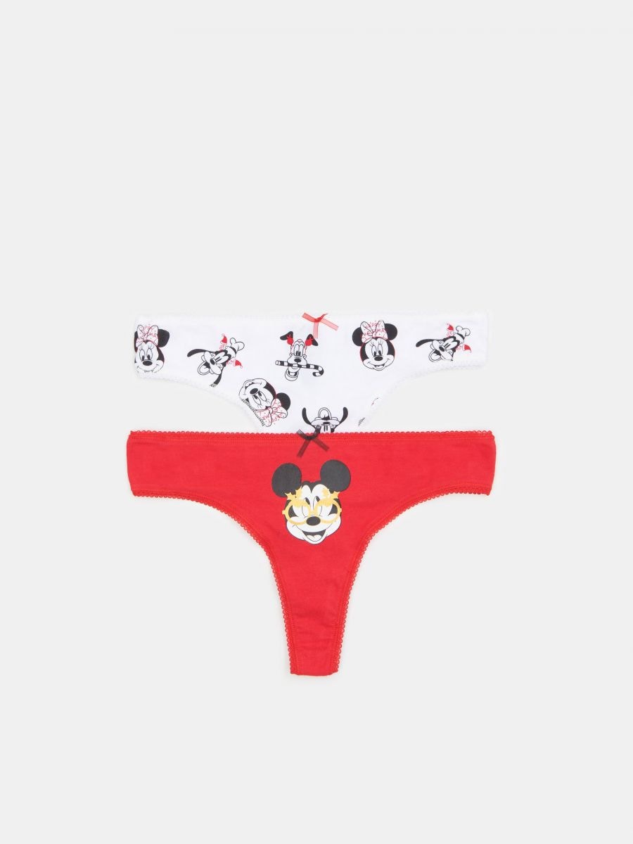 Disney Set 2 girls panty Minnie Mouse Color White Size 2yrs old