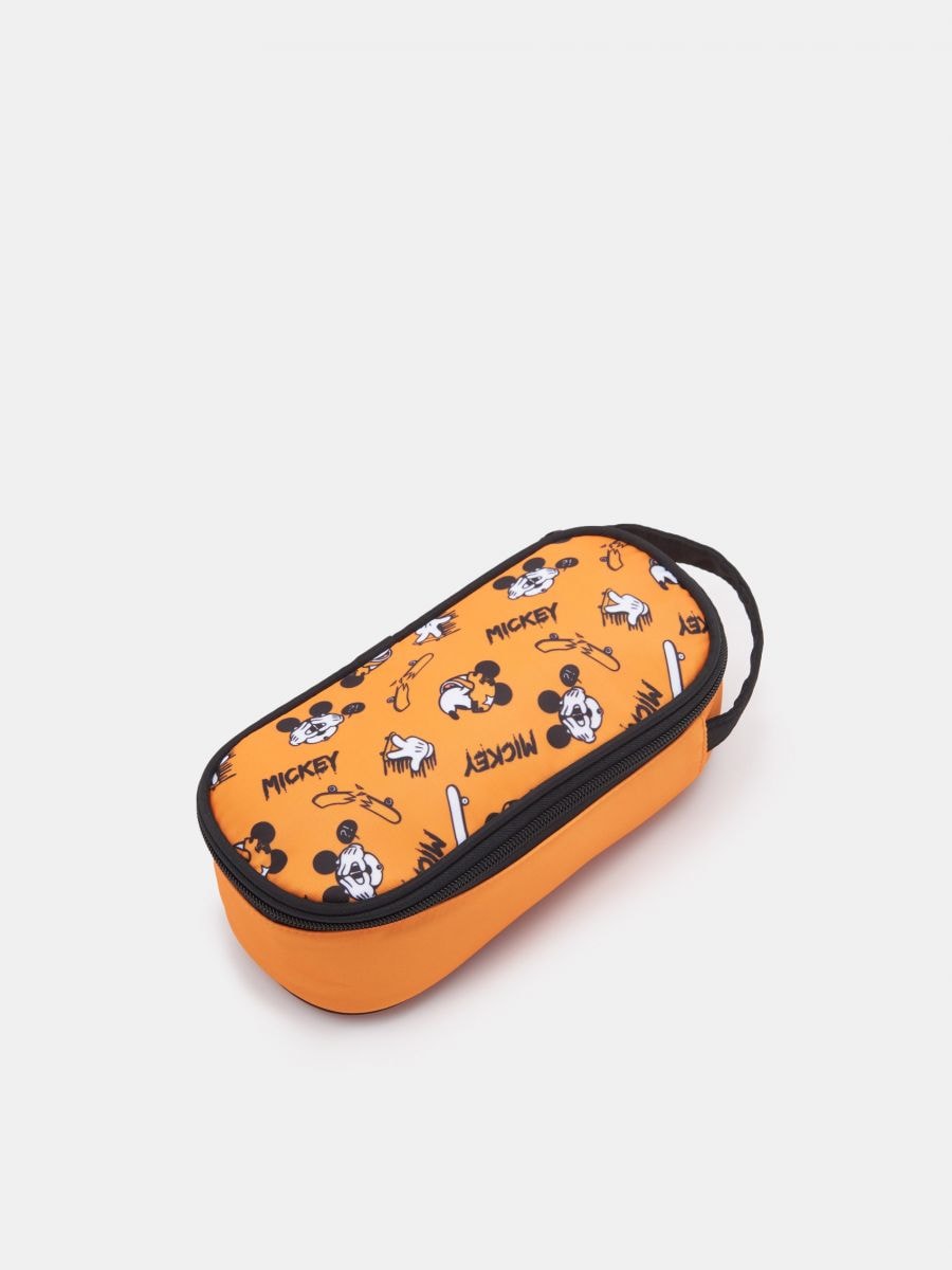 Mickey Mouse pencil case - orange - SINSAY
