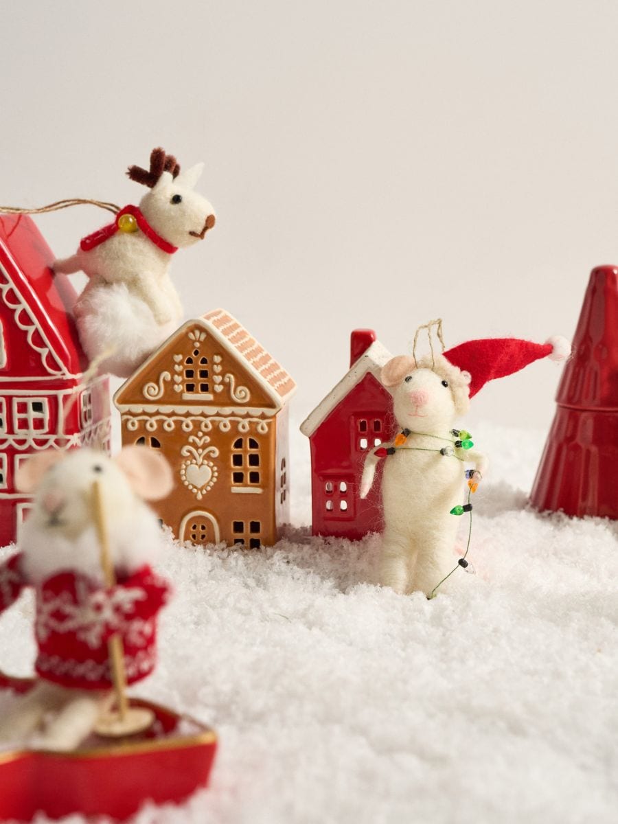 Weihnachtsdekoration in Form einer Maus - Mehrfarbig - SINSAY