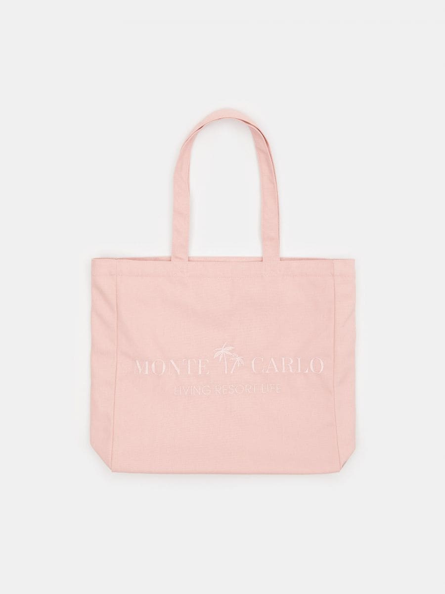Shopper taška - pastelová ružová - SINSAY