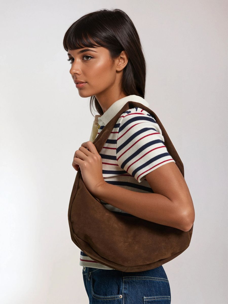 Hobo torba za rame - braon - SINSAY